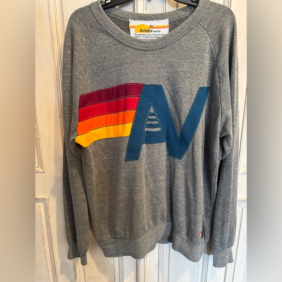 Aviator Nation Tops - Aviator Nation STITCH RARE LOGO sweatshirt- size XL